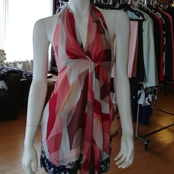 BCBGMaxAzria Tops - NWOT BCBGMAXAZRIA Beautiful Silk Halter Top